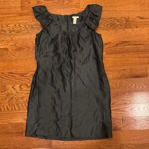 J.Crew dark grey linen blend dress size 10